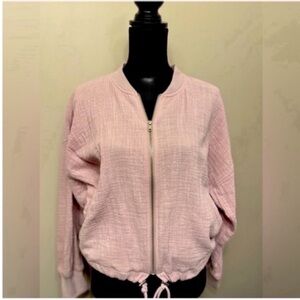 BB Dakota Women’s Soft Purple Textured Bomber Jacket S